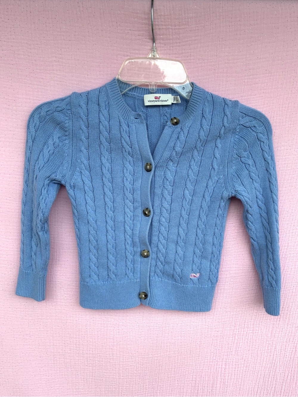 Vineyard Vines GirlS Blue Cashmere Blend Cardigan